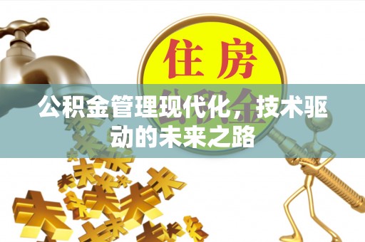 佛山公积金管理现代化，技术驱动的未来之路